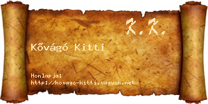 Kővágó Kitti névjegykártya
